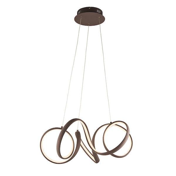 Synergy 1lt Coffee Ceiling Pendant Light by Endon Lighting