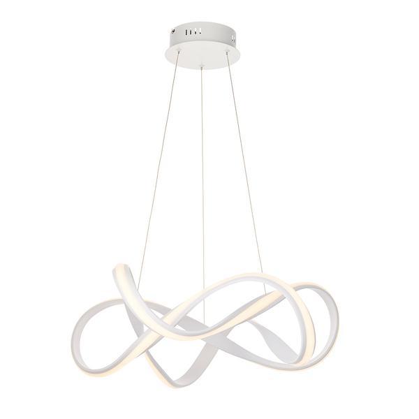 Synergy 1lt White Ceiling Pendant Light by Endon Lighting