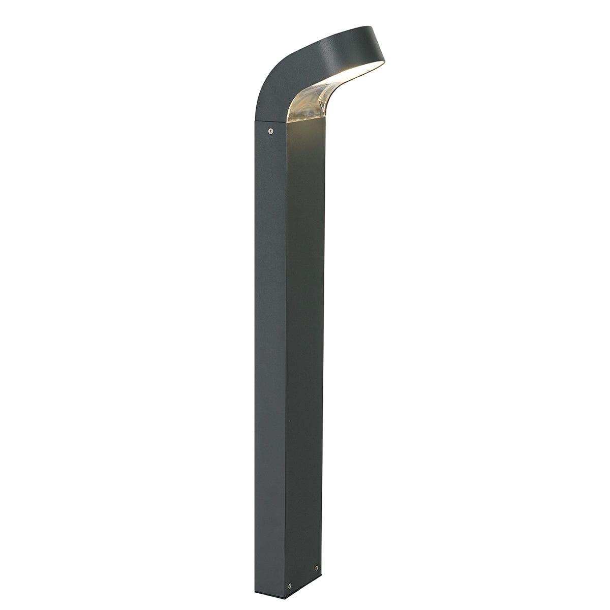 norlys molde led graphite outdoor bollard light