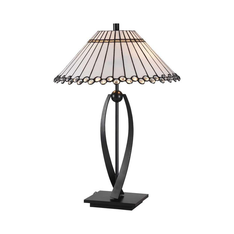 Oaks Lighting Fabien Tiffany Large Table Lamp