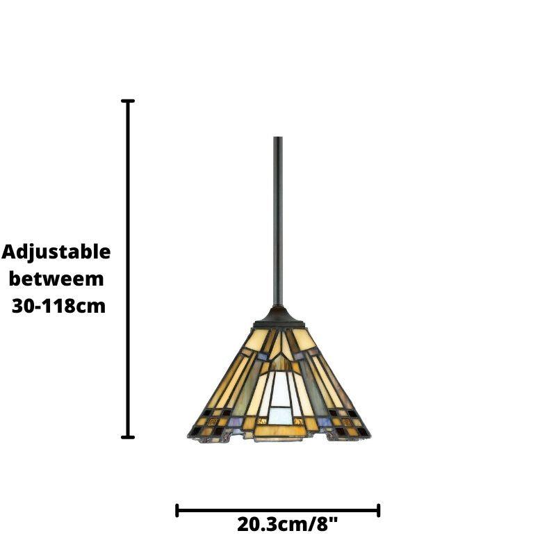 Quoizel Inglenook Small Tiffany Ceiling Light