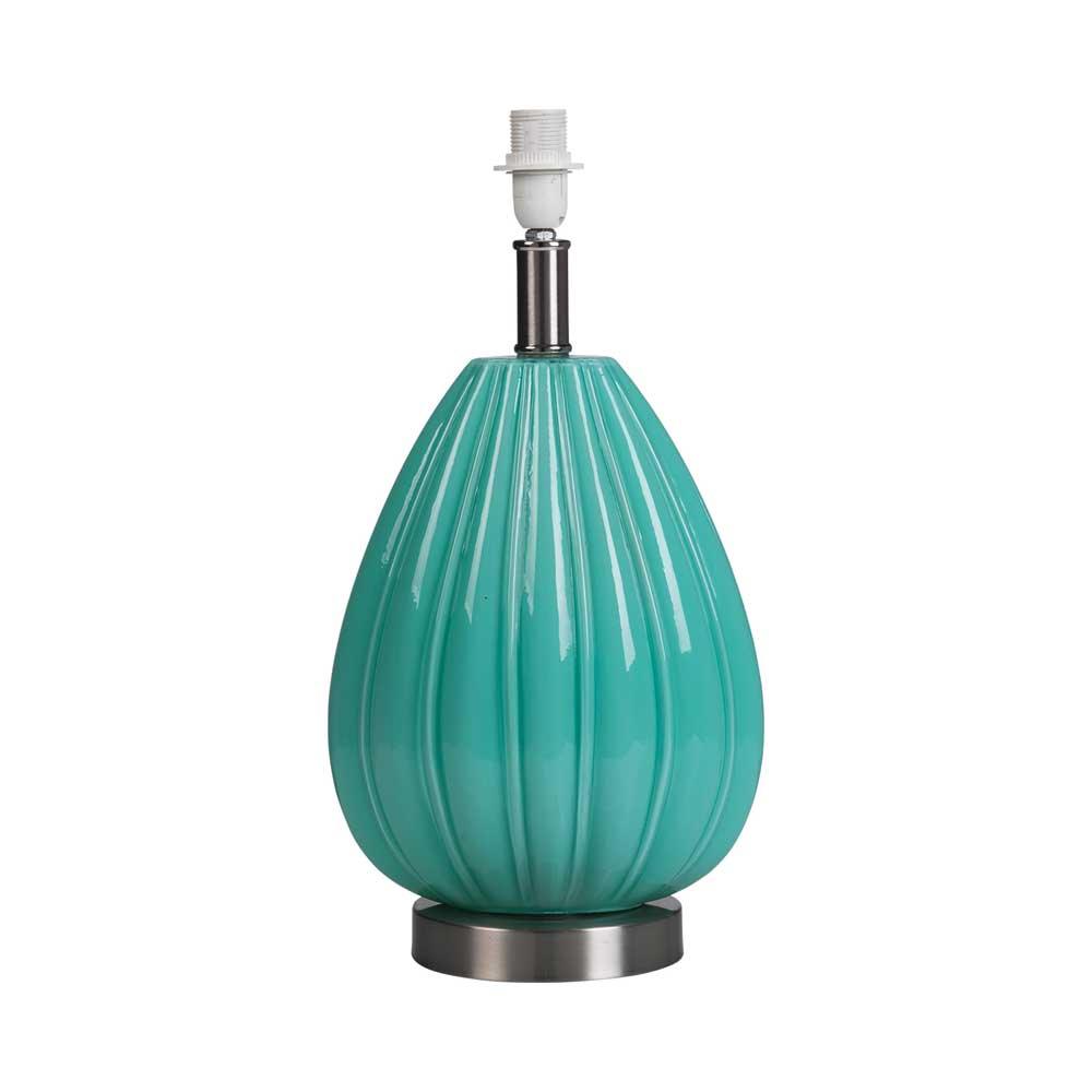 Buy Oaks Lighting Arda Sea Blue Glass And Chrome Touch Table Lamp