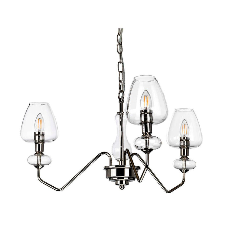 Elstead Armand 3 Light Polished Nickel Ceiling Pendant Light-Ceiling Pendant Lights-Elstead Lighting-5-Tiffany Lighting Direct