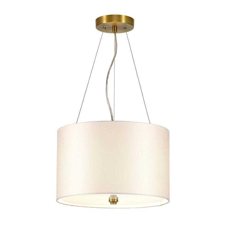 Pearce 14" Pendant with Brass Ceiling Pan Designers Light Box-Ceiling Pendant Lights-Elstead Lighting-1-Tiffany Lighting Direct