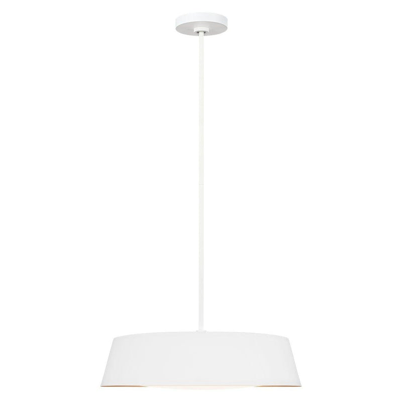 Feiss Asher 5 Light White Pendant Ceiling Light-Ceiling Pendant Lights-Elstead Lighting-1-Tiffany Lighting Direct