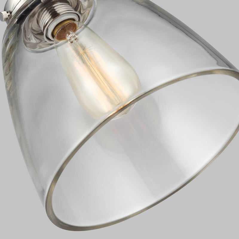 Feiss Baskin 1 Light Polished Nickel Ceiling Pendant Light-Ceiling Pendant Lights-Elstead Lighting-2-Tiffany Lighting Direct