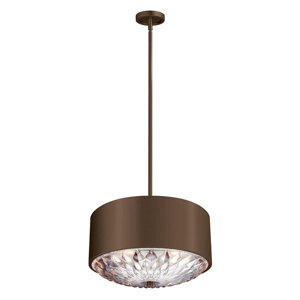 Feiss Botanic 4 Light Aged Brass Pendant Ceiling Light-Ceiling Pendant Lights-Elstead Lighting-1-Tiffany Lighting Direct