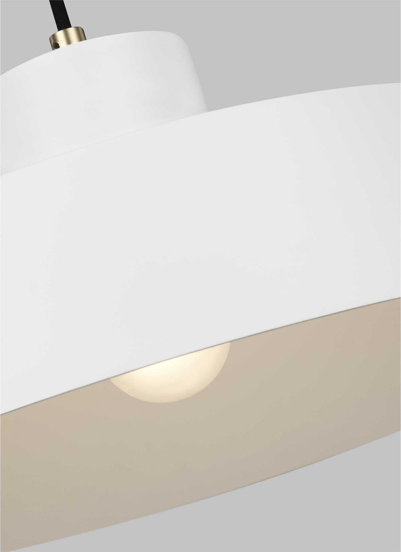 Feiss Candor 1 Light Matte White Pendant Ceiling Light-Ceiling Pendant Lights-Elstead Lighting-5-Tiffany Lighting Direct