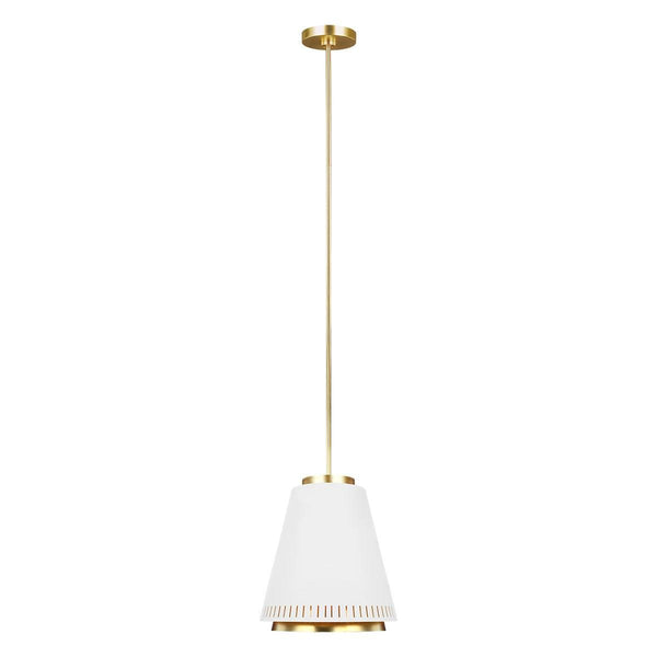 Feiss Carter 1 Light Style B Matte White Ceiling Pendant-Ceiling Pendant Lights-Elstead Lighting-1-Tiffany Lighting Direct