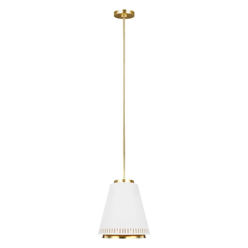 Feiss Carter 1 Light Style B Matte White Ceiling Pendant-Ceiling Pendant Lights-Elstead Lighting-1-Tiffany Lighting Direct