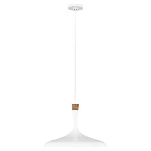 Feiss Darwin 1 Light Matte White Pendant Ceiling Light-Ceiling Pendant Lights-Elstead Lighting-1-Tiffany Lighting Direct