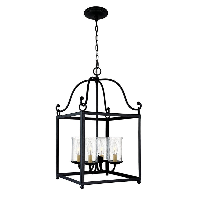 Feiss Declaration 4 Light Antique Iron Ceiling Pendant-Ceiling Pendant Lights-Elstead Lighting-1-Tiffany Lighting Direct