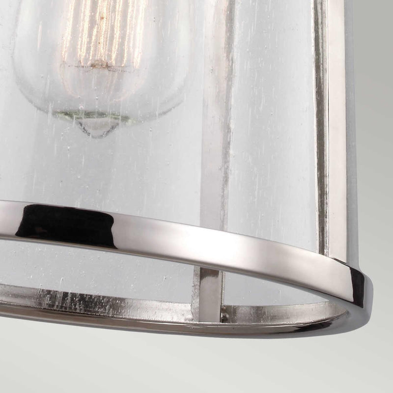 Feiss Harrow Small Ceiling Lantern - 1 Light Nickel-Ceiling Pendant Lights-Elstead Lighting-3-Tiffany Lighting Direct