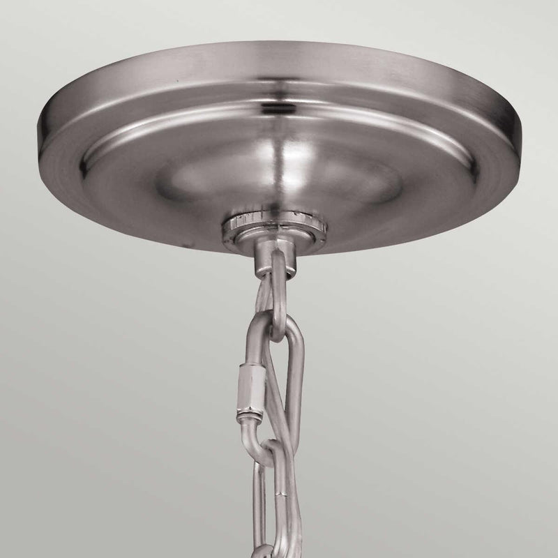 Feiss Hounslow Mini Brushed Steel Pendant Ceiling Light-Ceiling Pendant Lights-Elstead Lighting-5-Tiffany Lighting Direct