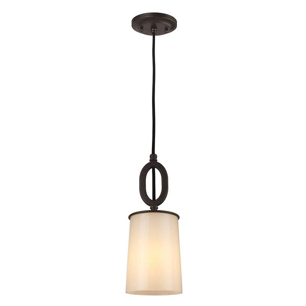 Feiss Huntley 1 Light Mini Bronze Pendant Ceiling Light-Ceiling Pendant Lights-Elstead Lighting-1-Tiffany Lighting Direct