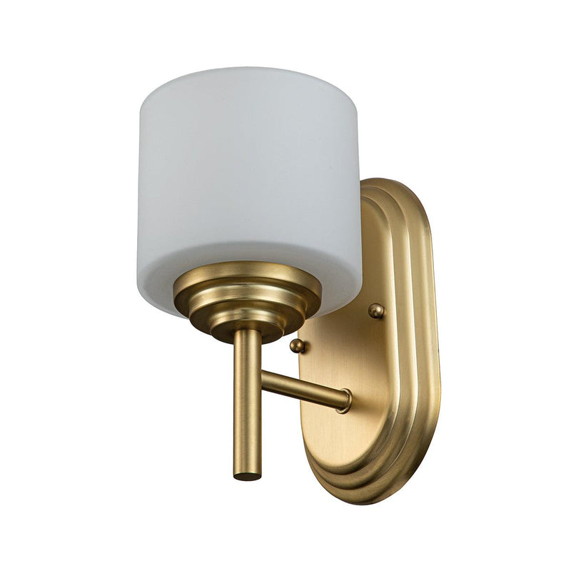 Feiss Malibu 1 Light Brushed Brass Bathroom Wall Light  Living Room Close Up