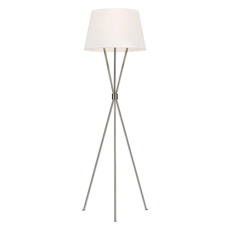 Feiss Penny 1 Light Nickel Floor Lamp - Elstead Lighting by Elstead Lighting 1