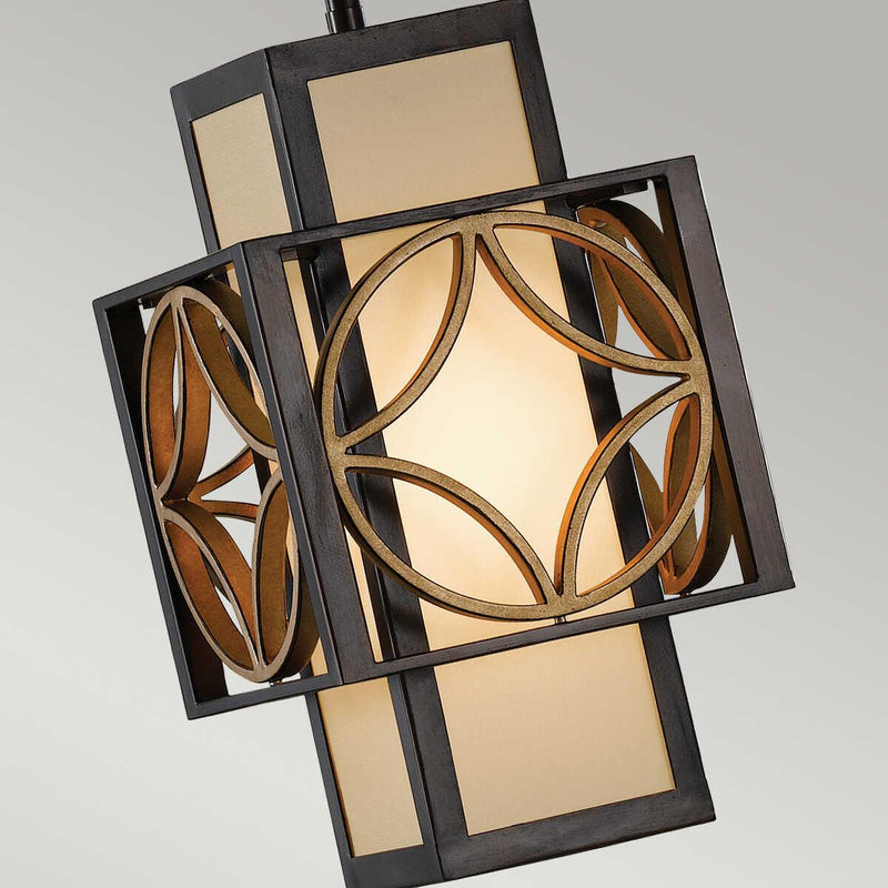 Feiss Remy Bronze And Gold Small Ceiling Pendant Light-Ceiling Pendant Lights-Elstead Lighting-6-Tiffany Lighting Direct