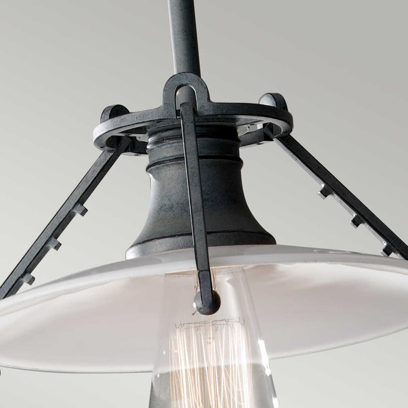 Feiss Urban Renewal 1 Light Zinc Ceiling Pendant-Ceiling Pendant Lights-Elstead Lighting-4-Tiffany Lighting Direct