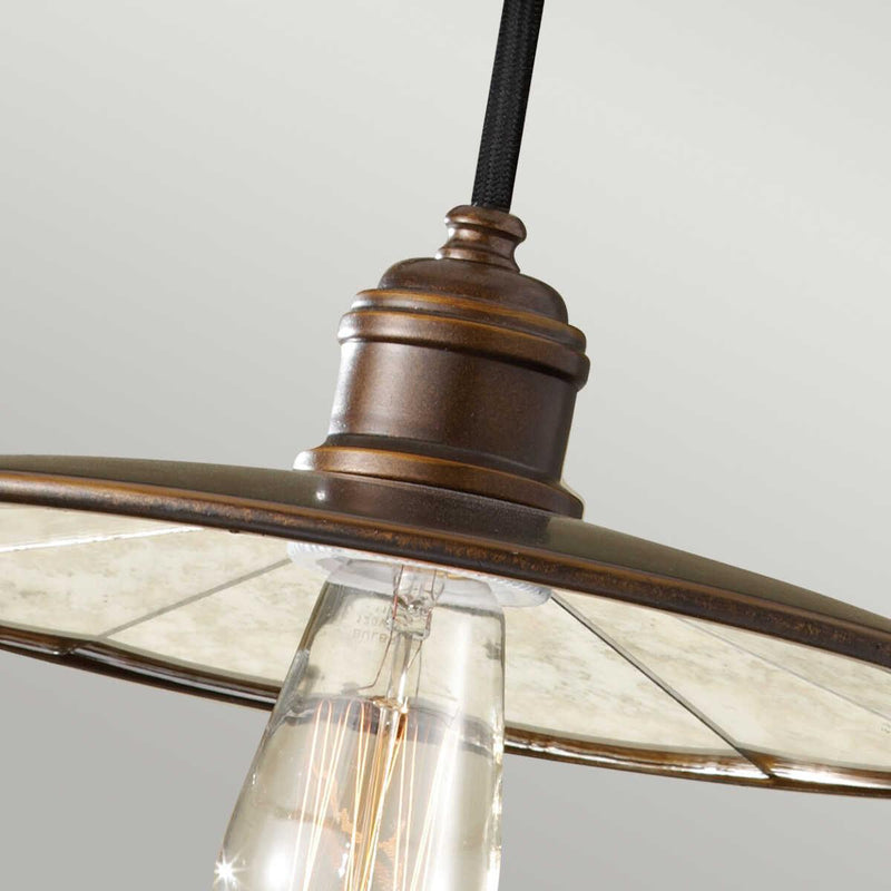 Feiss Urban Renewal Mini Bronze Pendant Ceiling Light-Ceiling Pendant Lights-Elstead Lighting-4-Tiffany Lighting Direct