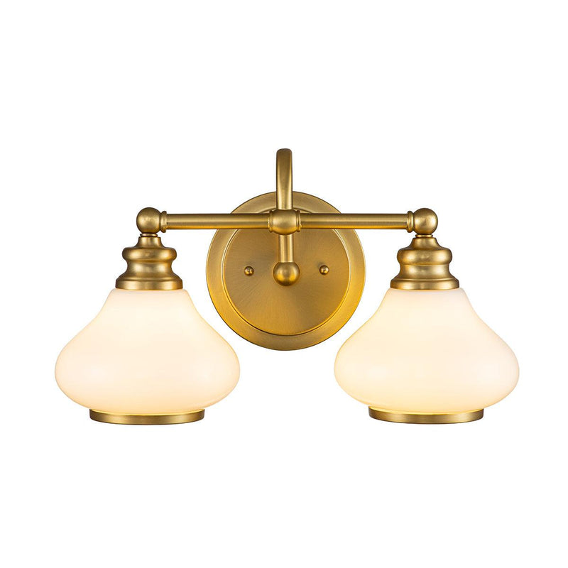 Hinkley Ainsley 2 Light Brass Bathroom Wall Light image 1