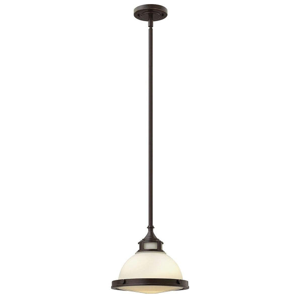 Hinkley Amelia 1 Light Bronze Mini Ceiling Pendant Light-Ceiling Pendant Lights-Elstead Lighting-1-Tiffany Lighting Direct