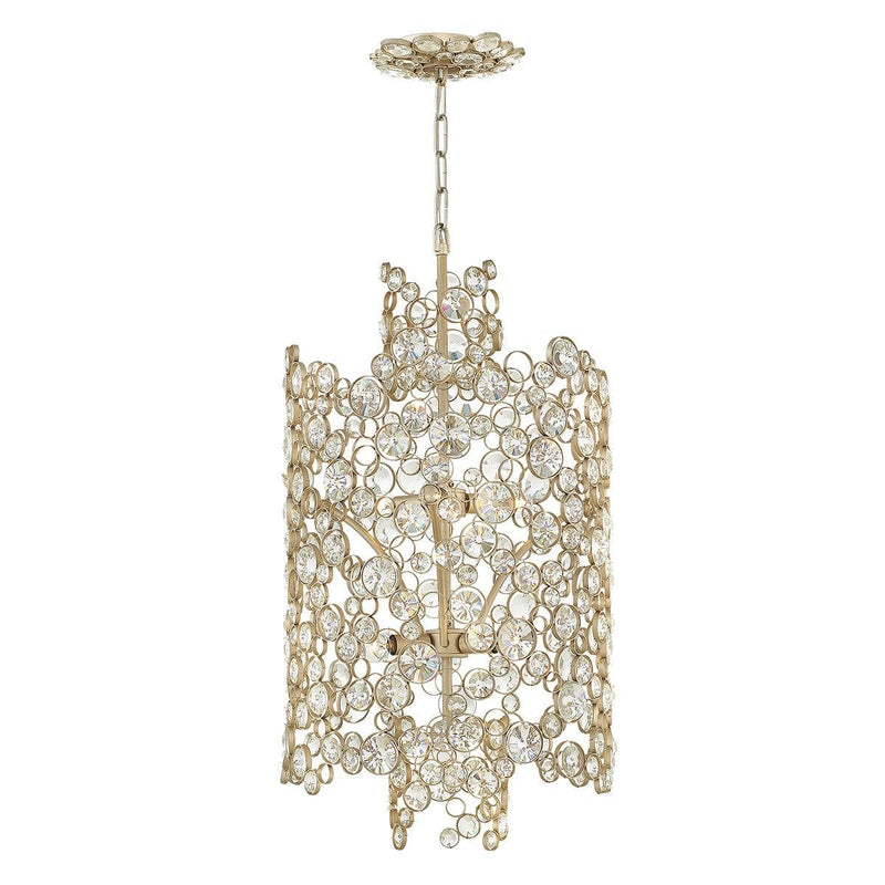 Hinkley Anya Two Tier Silver Pendant Ceiling Light-Ceiling Pendant Lights-Elstead Lighting-1-Tiffany Lighting Direct