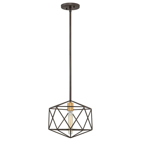 Hinkley Astrid Mini Matte Bronze Pendant Ceiling Light-Ceiling Pendant Lights-Elstead Lighting-1-Tiffany Lighting Direct