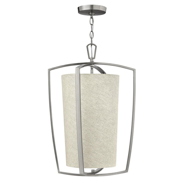 Hinkley Blakely 3 Light Large Brushed Nickel Pendant-Ceiling Pendant Lights-Elstead Lighting-1-Tiffany Lighting Direct