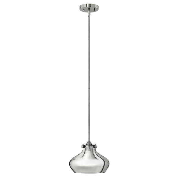 Hinkley Congress 1 Light Chrome Pendant Ceiling Light-Ceiling Pendant Lights-Elstead Lighting-1-Tiffany Lighting Direct