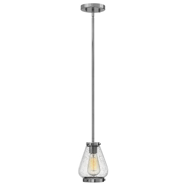 Hinkley Finley 1 Light Chrome Mini Pendant Ceiling Light-Ceiling Pendant Lights-Elstead Lighting-1-Tiffany Lighting Direct