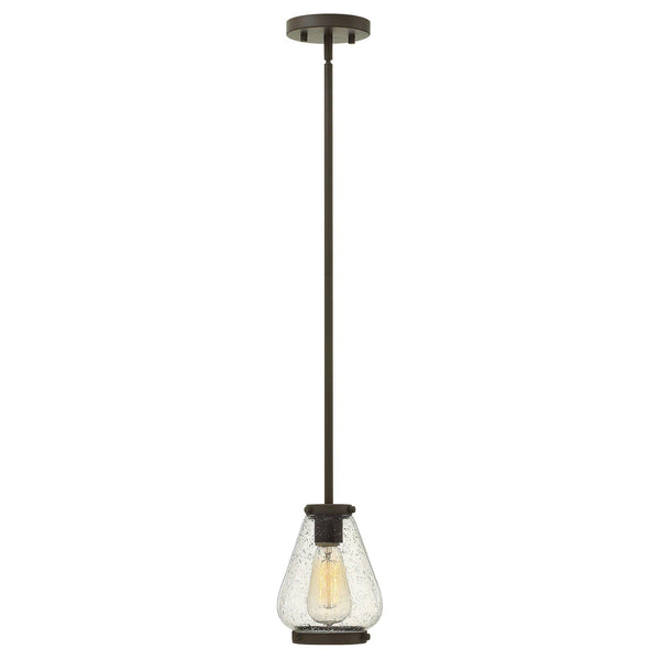 Hinkley Finley 1 Light Bronze Mini Ceiling Pendant Light-Ceiling Pendant Lights-Elstead Lighting-1-Tiffany Lighting Direct