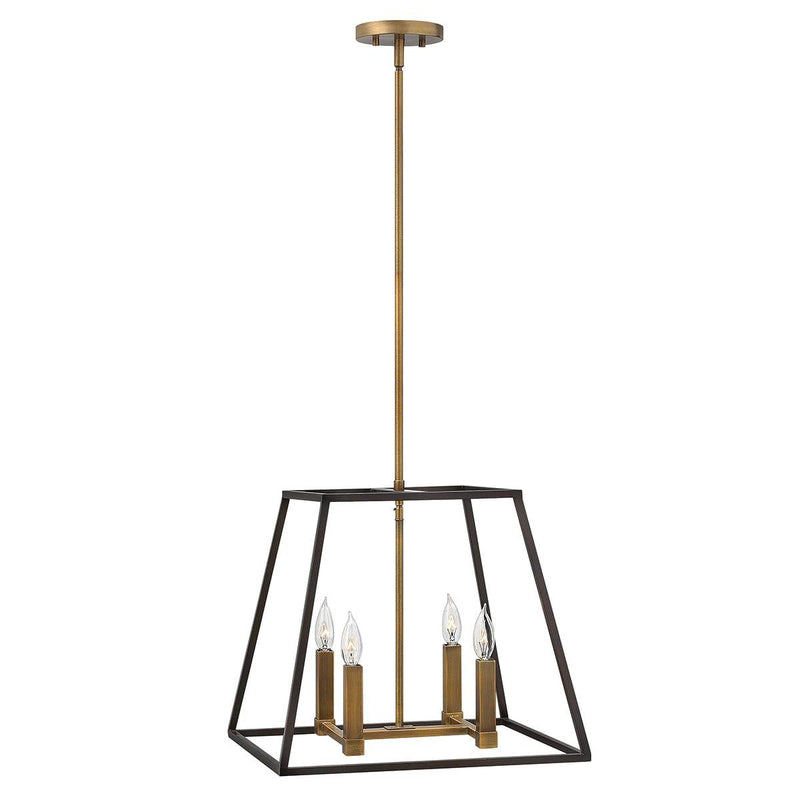 Hinkley Fulton 4 Light Bronze Pendant Chandelier-Ceiling Pendant Lights-Elstead Lighting-1-Tiffany Lighting Direct