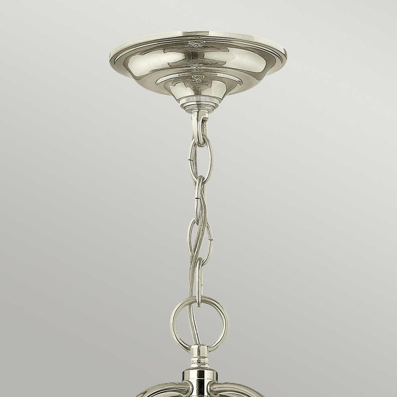 Hinkley Gentry 6 Light Large Polished Nickel Pendant-Ceiling Pendant Lights-Elstead Lighting-2-Tiffany Lighting Direct