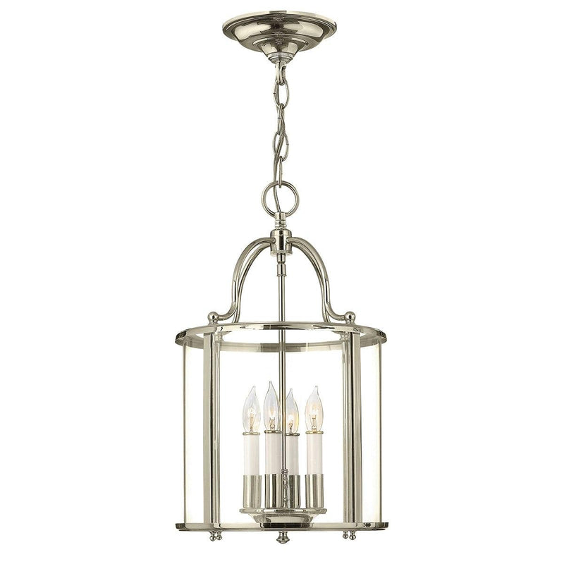 Hinkley Gentry 4 Light Medium Polished Nickel Pendant-Ceiling Pendant Lights-Elstead Lighting-1-Tiffany Lighting Direct