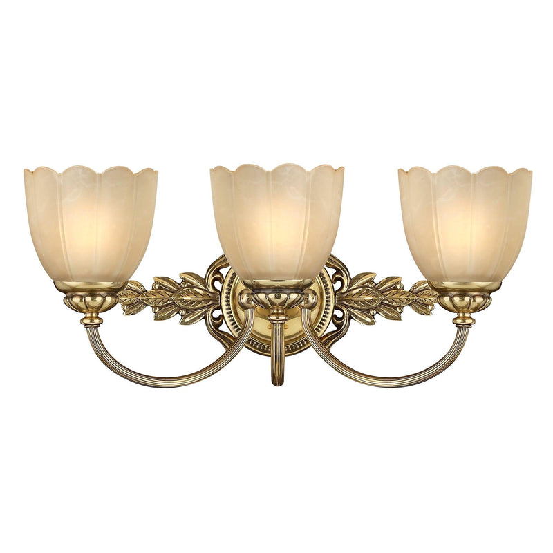 Hinkley Isabella 3 Light Above Mirror Brass Bathroom Light 1