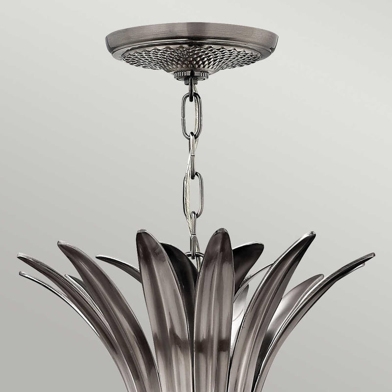 Hinkley Plantation Nickel 4 Light Ceiling Lantern-Ceiling Pendant Lights-Elstead Lighting-5-Tiffany Lighting Direct