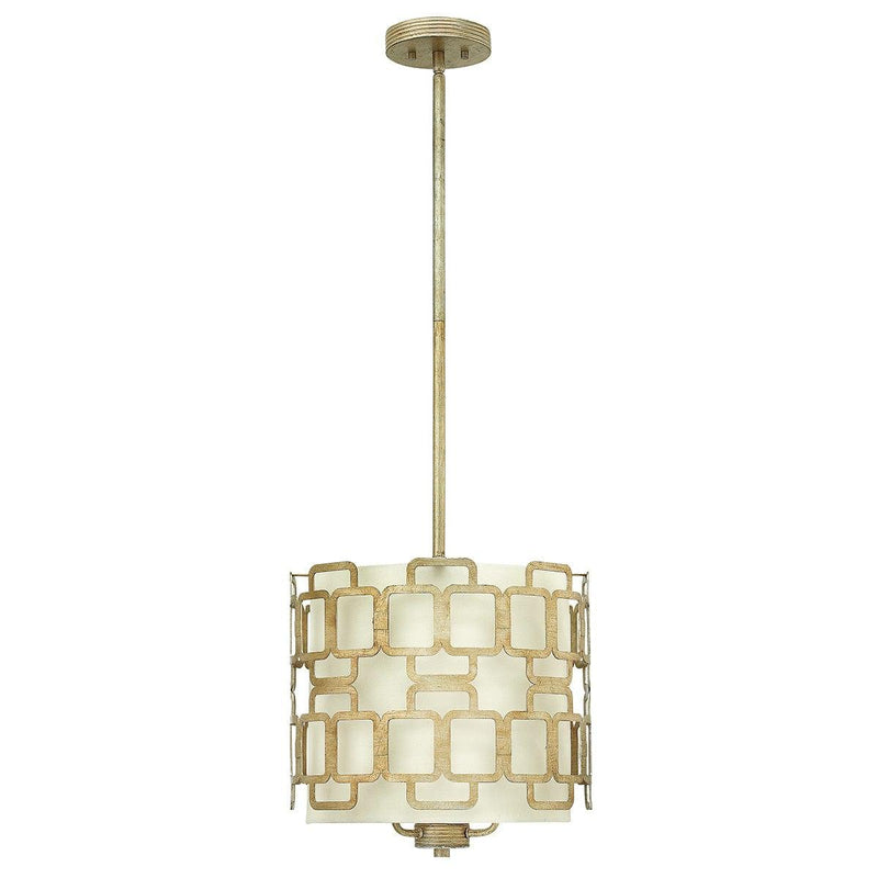 Hinkley Sabina 3 Light Silver Pendant Ceiling Light-Ceiling Pendant Lights-Elstead Lighting-1-Tiffany Lighting Direct