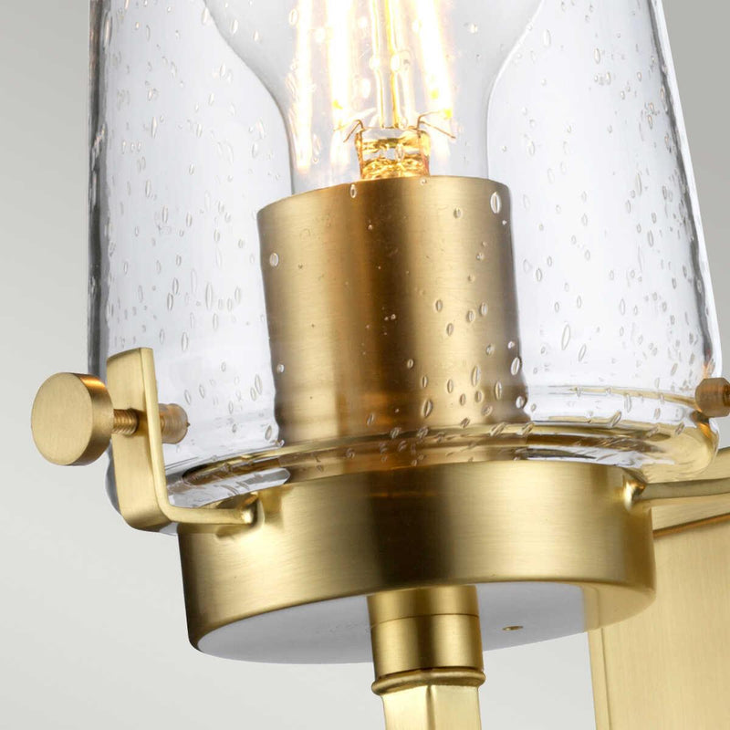 IP Rating Image - Brass wall Light Bathroom or exterior lighting