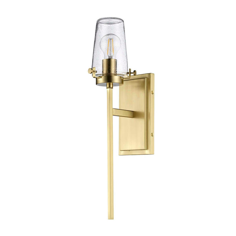 Kichler Alton 1 Light Brushed Brass Bathroom Wall Light  shade close up