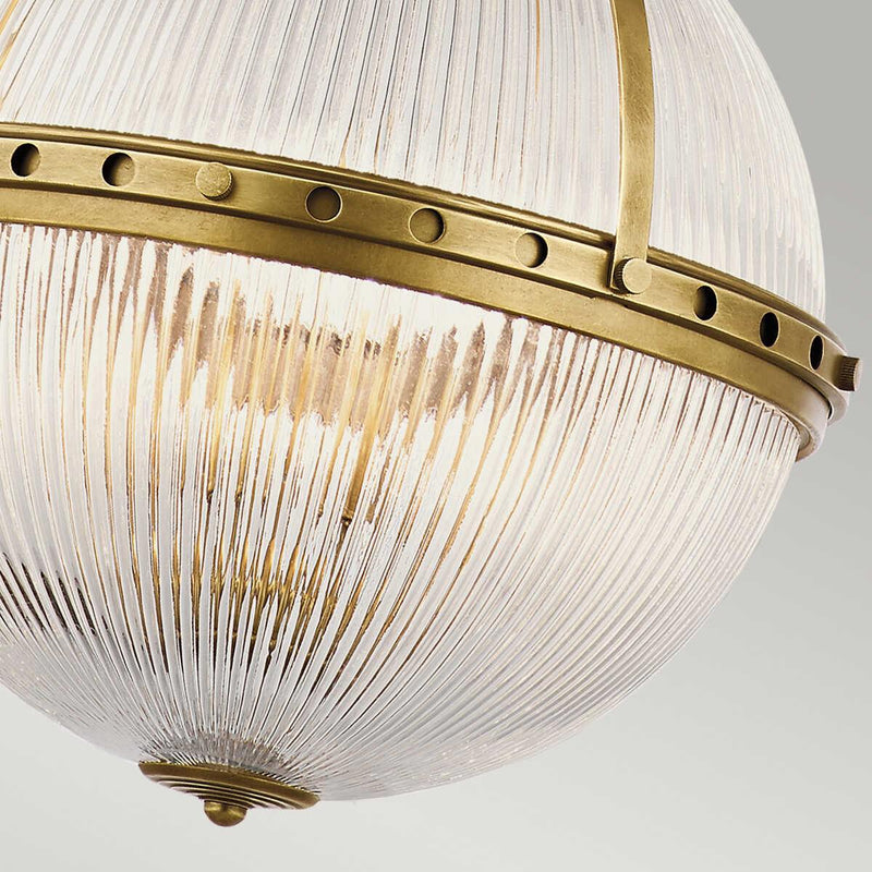 Kichler Aster 3 Light Natural Brass Ceiling Pendant-Ceiling Pendant Lights-Elstead Lighting-8-Tiffany Lighting Direct