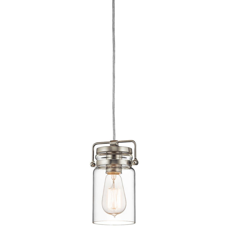 Kichler Brinley Brushed Nickel Mini Pendant Ceiling Light