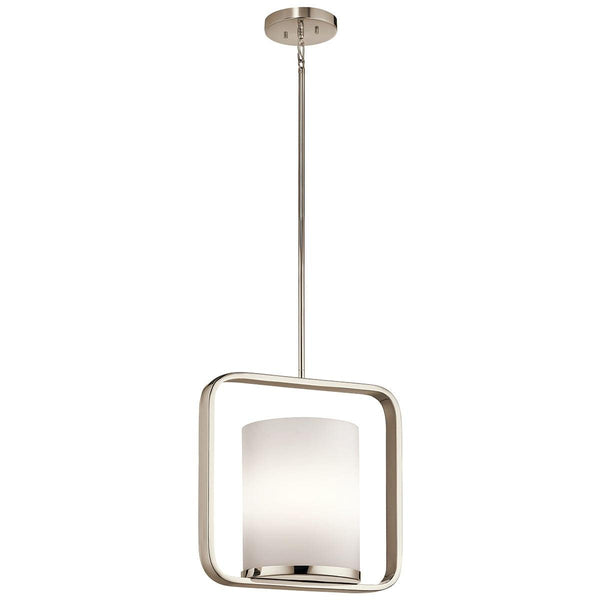 Kichler City Loft 1 Light Medium Polished Nickel Pendant-Ceiling Pendant Lights-Elstead Lighting-1-Tiffany Lighting Direct