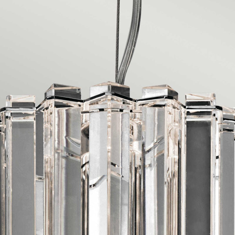 Kichler Crystal Skye Mini Pendant Chrome Bathroom Light