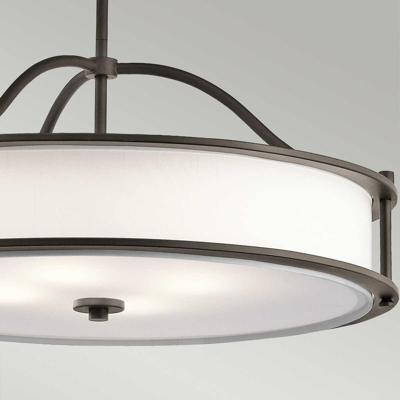 Kichler Emory 4 Light Bronze Semi Flush Chandelier-Ceiling Pendant Lights-Elstead Lighting-7-Tiffany Lighting Direct