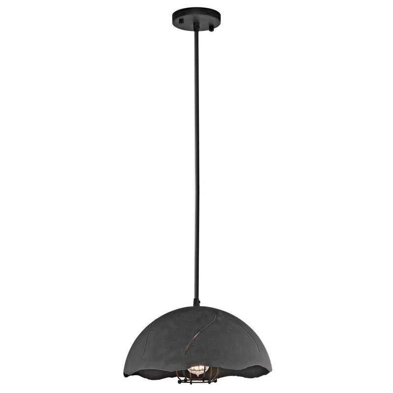 Kichler Fracture 1 Light Zinc Ceiling Pendant-Ceiling Pendant Lights-Elstead Lighting-1-Tiffany Lighting Direct