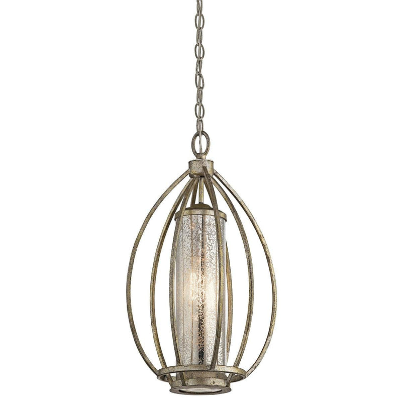 Kichler Rosalie 1 Light Gold Ceiling Pendant-Ceiling Pendant Lights-Elstead Lighting-1-Tiffany Lighting Direct