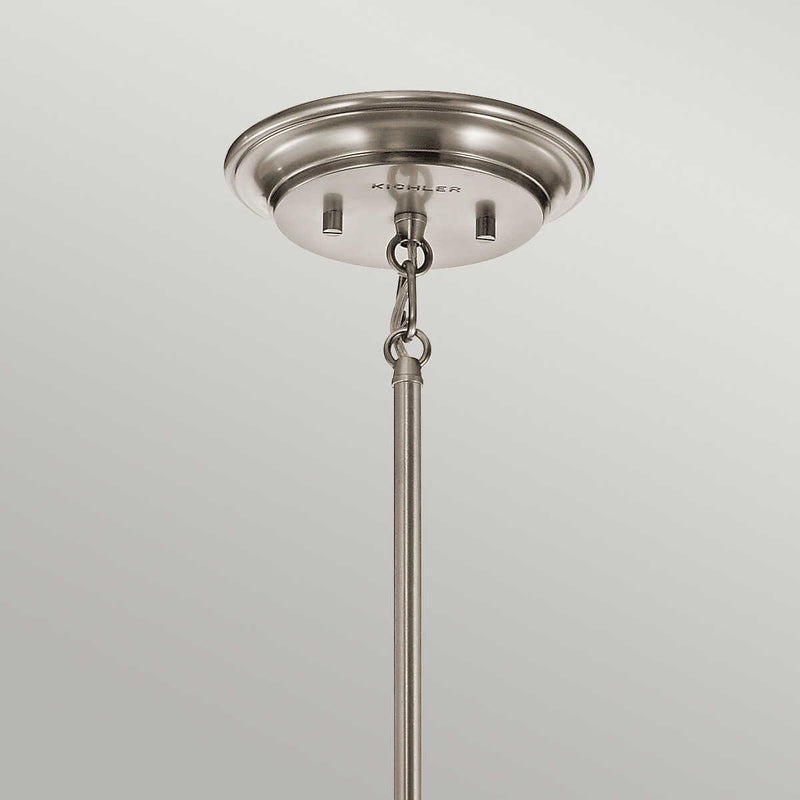 Kichler Waverly 1 Light Classic Pewter Mini Ceiling Pendant-Ceiling Pendant Lights-Elstead Lighting-4-Tiffany Lighting Direct