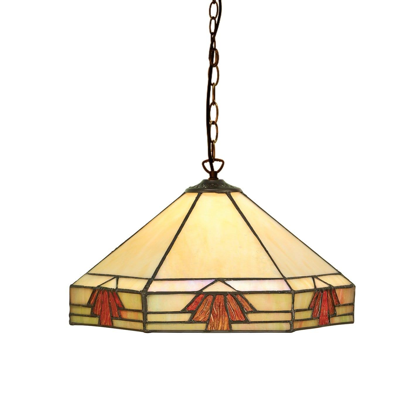 Nevada Medium Tiffany Ceiling Light by Interiors 1900