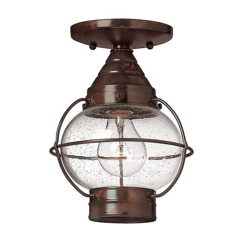 Elstead Cape Cod Sienna Bronze Finish Medium Duo Mount Outdoor Pendant Lantern